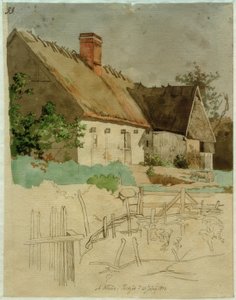 A House in Tikob by Johan Thomas Lundbye